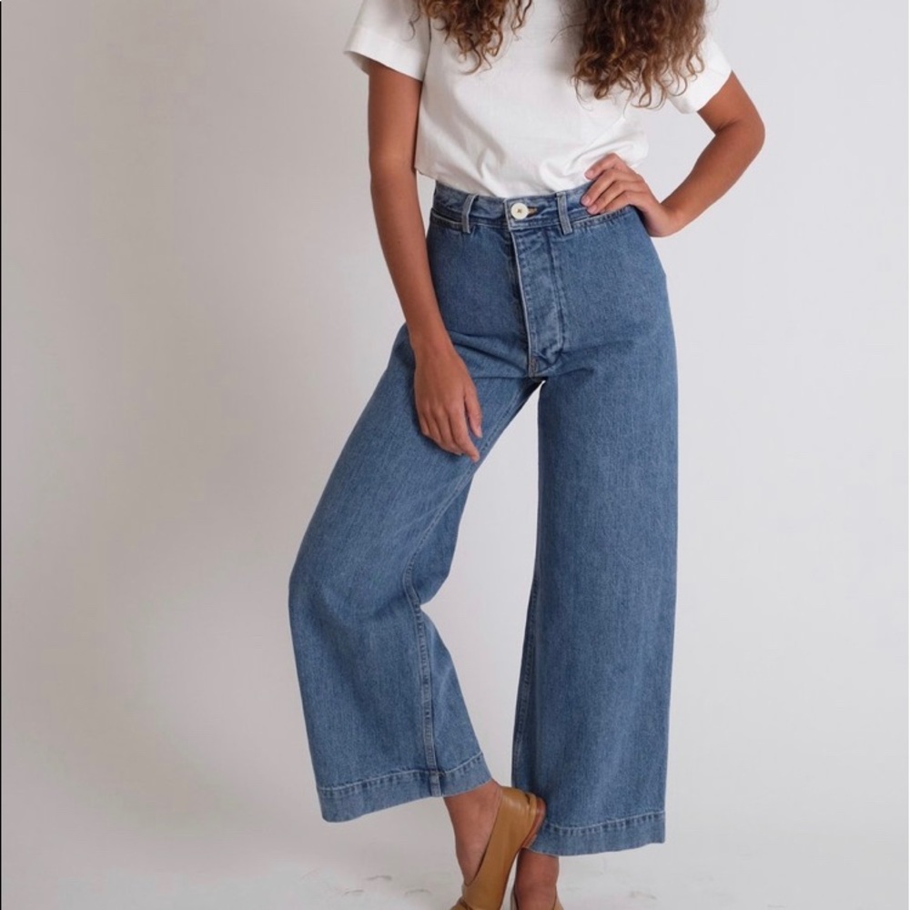 Jesse Kamm sailor pants in denim